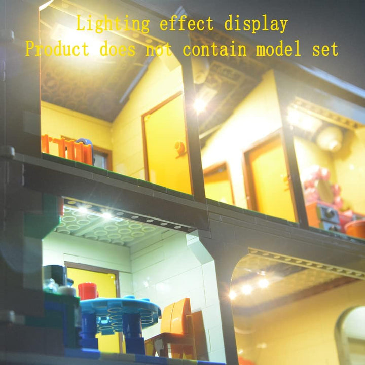 GEAMENT LED Licht-Set Kompatibel mit Lego Das Simpsons Haus (The Simpsons House) - Beleuchtungsset f