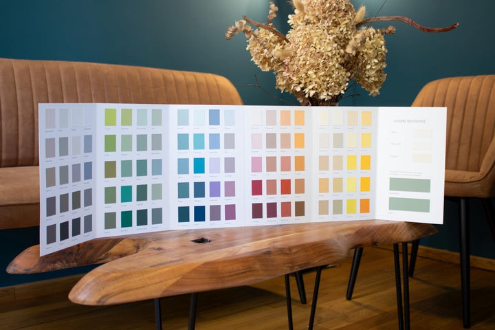 Caleo Color Echtfarbfächer: Farbkarte mit Echtanstrichen, 103 Farbtöne
