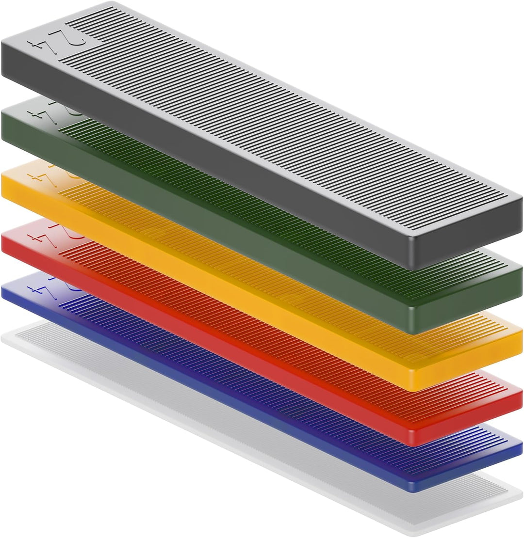 BAUHELD® Universal Verglasungsklötze 24x100 x 5mm [500 Stück] - Grüne Fenster-Abstandshalter Keile a