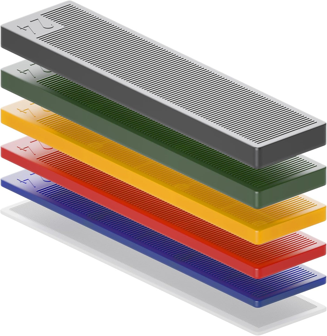 BAUHELD® Universal Verglasungsklötze 30x100 x 4mm [500 Stück] - Gelbe Fenster-Abstandshalter Keile a