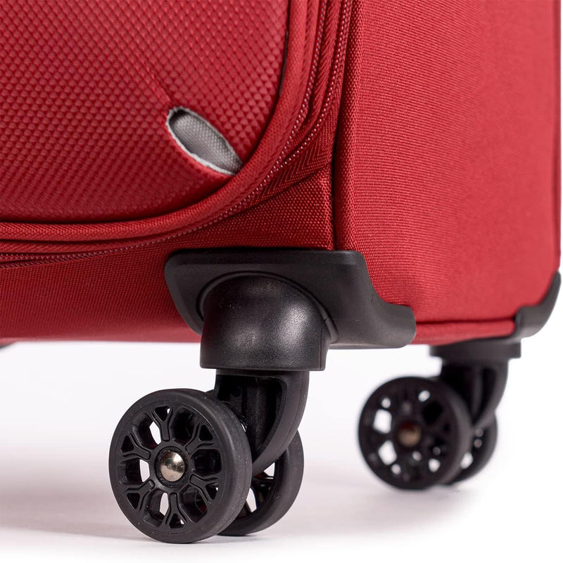 Stratic Strong Koffer Weichschale Reisekoffer Trolley Rollkoffer Handgepäck, TSA Kofferschloss, 4 Ro