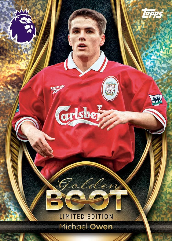 Topps Premier League 2026 - Debüt Edition - Golden Boot Tin - enthält 57 Karten, darunter 7 exklusiv