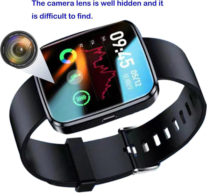 Uhr mit Kamera HD Watch Kamera Professionelle Video Camera Uhr Cam Uhr Handgelenk-32GB, 2 Stunden Vi