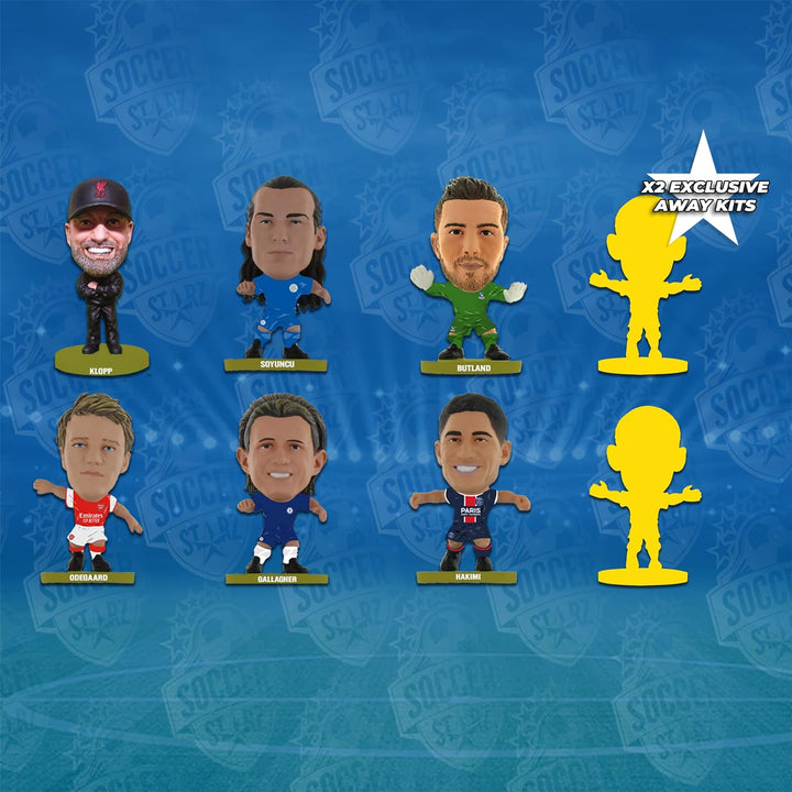 SoccerStarz 8 Figure Launch (Blue Pack) Version 2022/23, blau