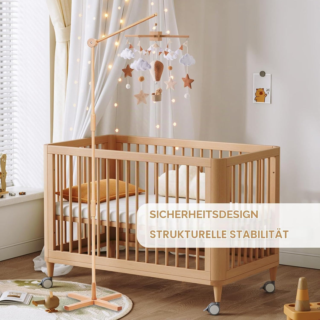 Bodenstehend Baby Mobile Halterung, Mobile Halterung Wickeltisch Holz, Mobile Wickeltisch für Aufhän