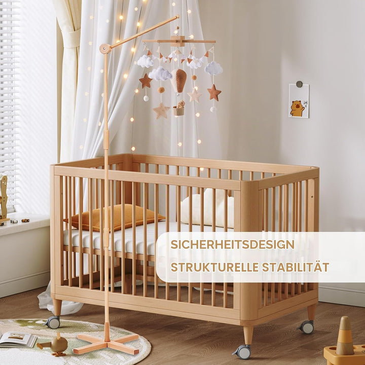 Bodenstehend Baby Mobile Halterung, Mobile Halterung Wickeltisch Holz, Mobile Wickeltisch für Aufhän