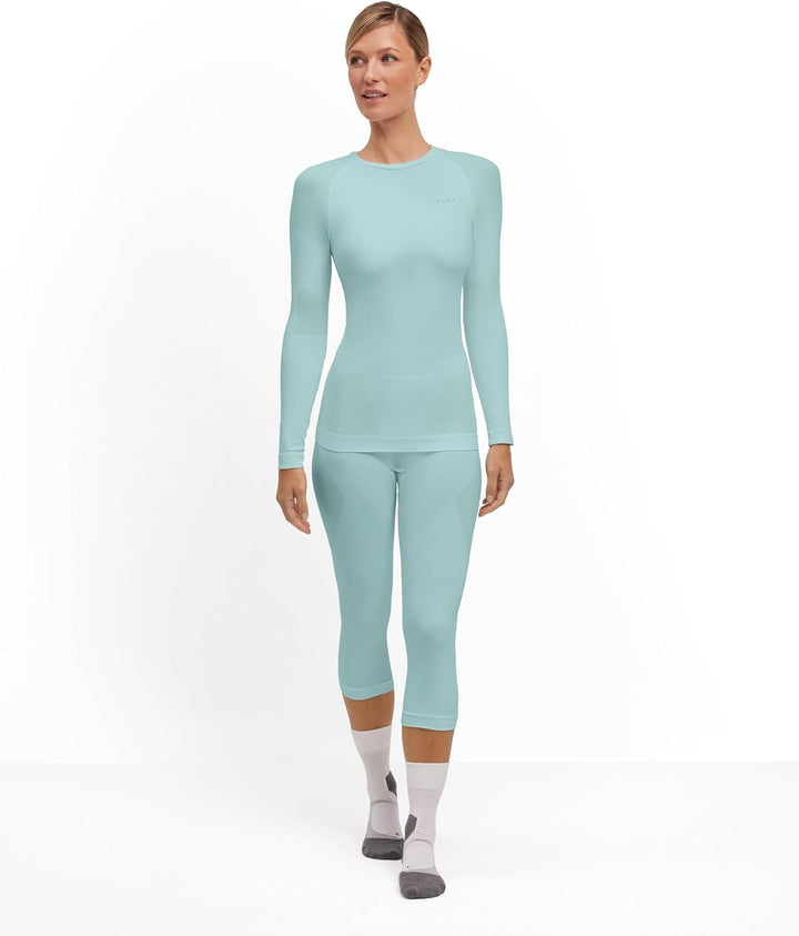 FALKE Damen Warm Round Neck Funktionsshirt Langarm für milde bis kalte Temperaturen warme Funktionsu