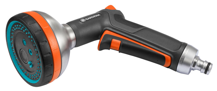 Gardena Premium Multibrause: Gartenbrause zum Bewässern und Reinigen, 5 Sprühbilder, Schmutzsieb, Da