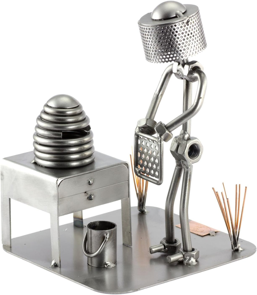 Steelman24 I Schraubenmännchen Imker I Made in Germany I Handarbeit I Geschenkidee I Stahlfigur I Me