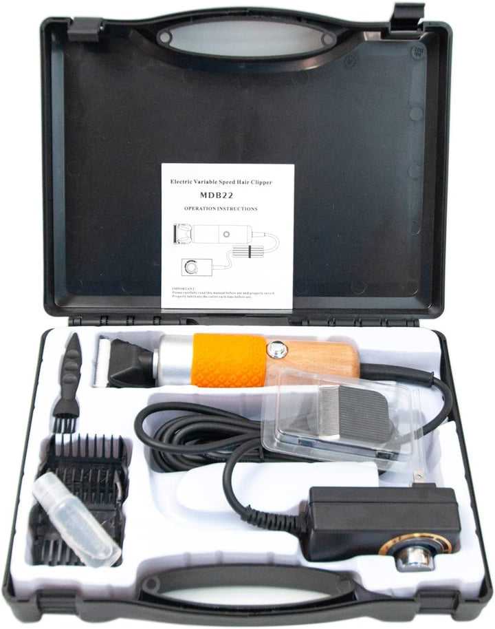 zalati Haustier-Haarschneidemaschine, Kehrmaschine, 2-teilig, 6 Gänge, einstellbare Geschwindigkeit/