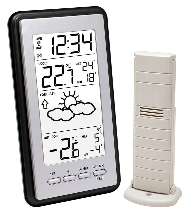La Crosse Technology Wetterstation, Innen-/Aussentemperatur schwarz, schwarz