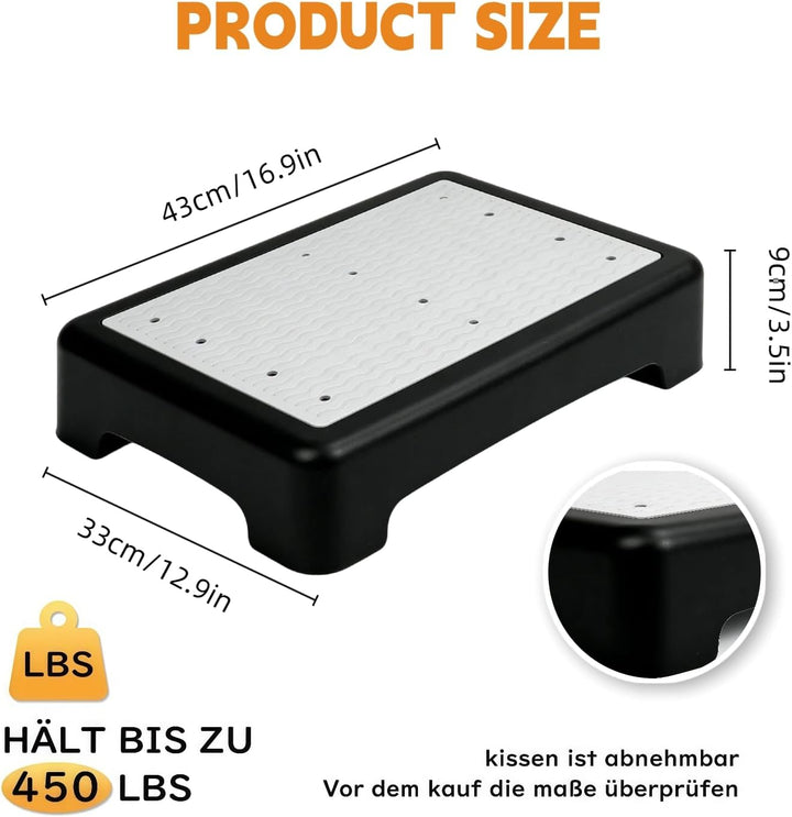 Tritthocker für Senioren 40x50x9cm Steighilfen für ältere Menschen Trittstufe Indoor & Outdoor Einst