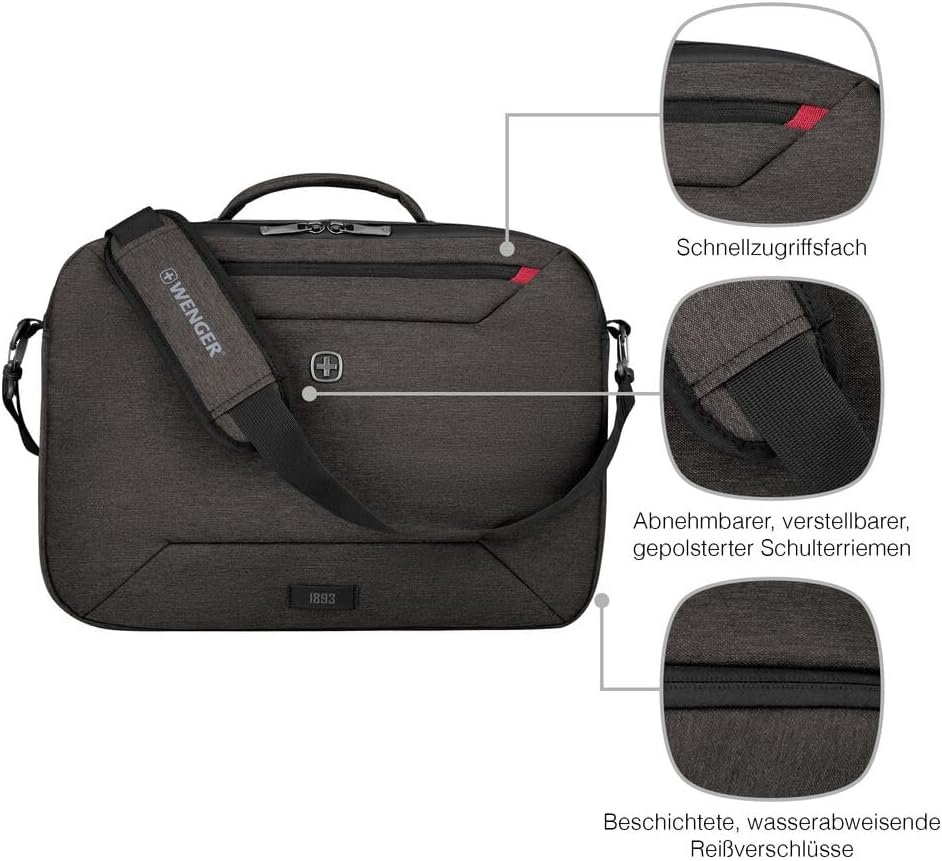 WENGER Laptop-Rucksack mit Tablet-Fach, Notebook bis 16 Zoll, Tablet bis 10 Zoll, Organizer, Damen H