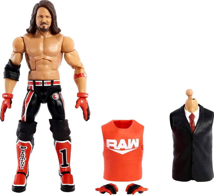WWE AJ Styles Survivor Series Elite Collection Actionfigur Rick Rude Build-A-Figure Parts, Sammlerst
