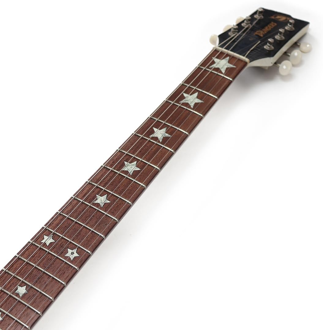 Stars - Smokey Aged Inlay Sticker für Akustik-, E-Gitarren &amp; Bass Griffbretter - Ultradünne Griffbre