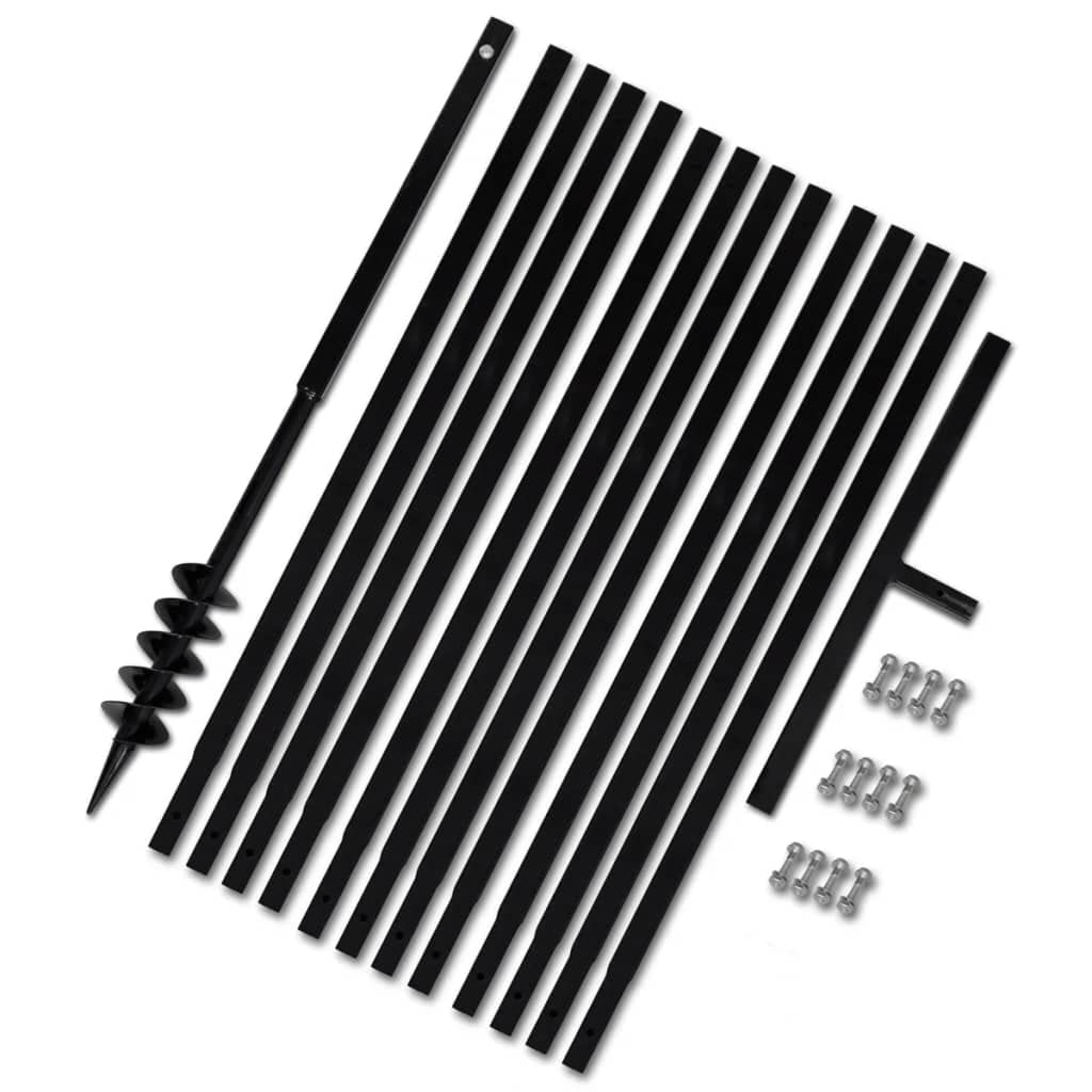 WIFESE Erdbohrer mit Griff 80 mm Verlängerungsrohr 13 m Bohrer Benzin Erdbohrer für Bohrmaschine Bod