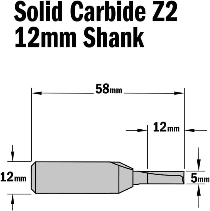 CMT ORANGE TOOLS 911.550.11 - NUTFRÄSERHM D=5X12 S=12