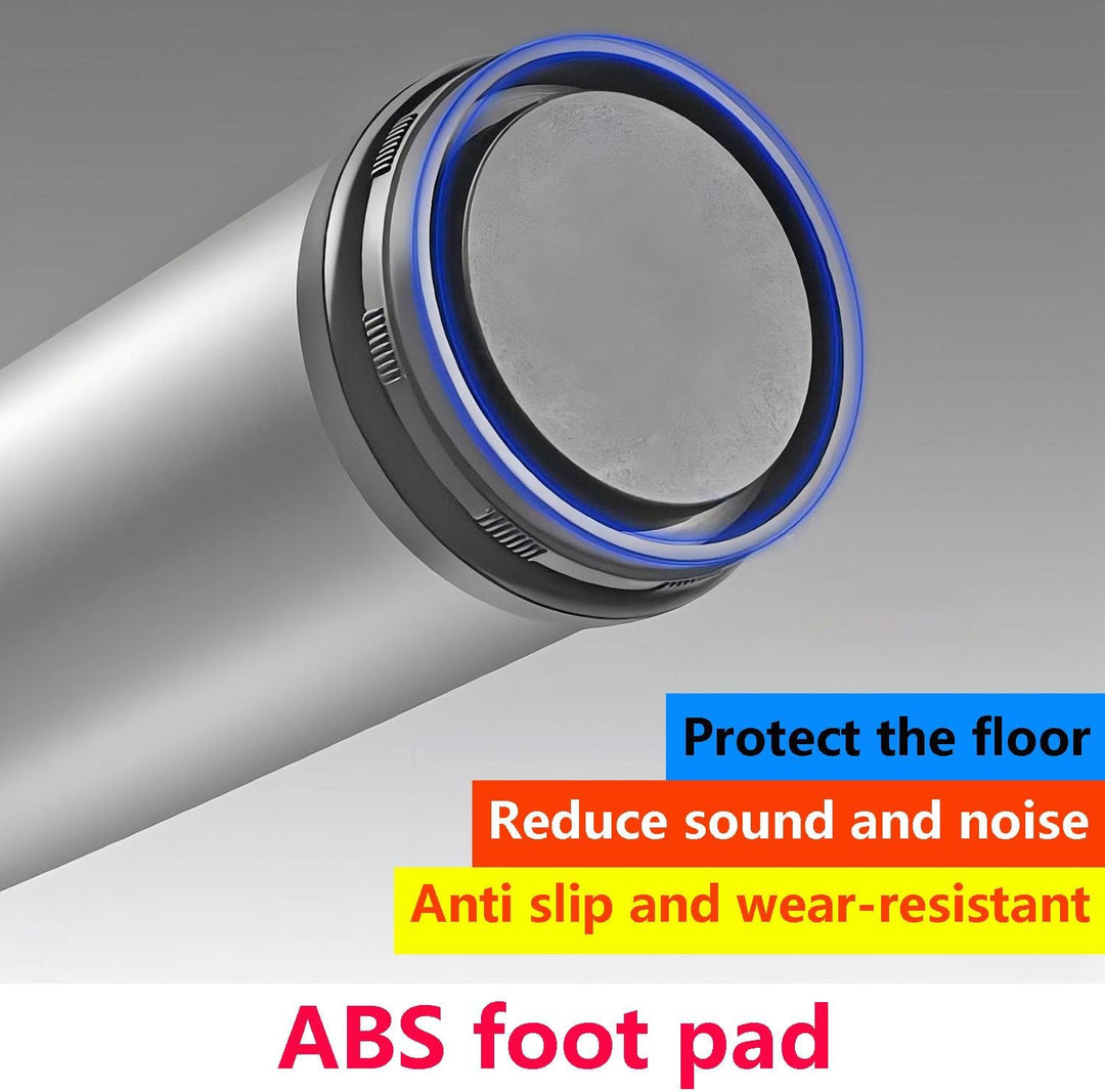 Qrity 4 Stück Verstellbare Möbelfüsse, Tischbeine Rund Edelstahl 120mm, Tischbeine Möbelfuss für Tab