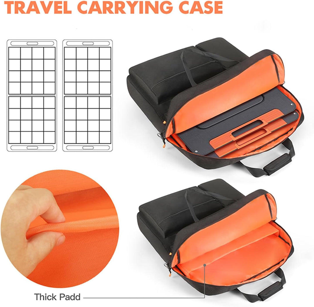 Tragetasche kompatibel mit Jackery SolarSaga 100W 200W 200W Bifacial Portable Solar Panel, Reise-Auf