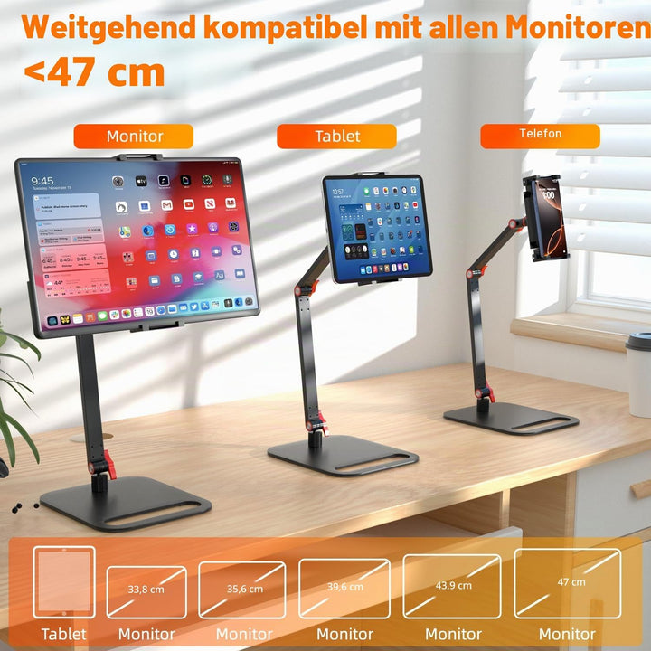 Height Adjustable Portable Monitor Stand, Upgrade Knob Adjustment Portable Monitor Holder for 15.6 1