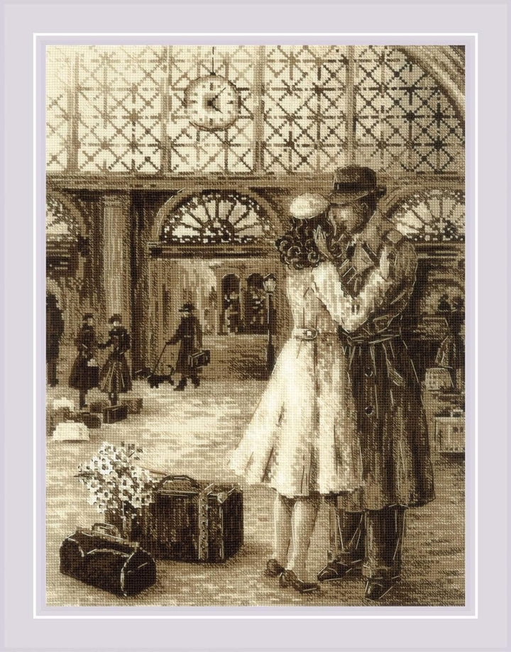 RIOLIS Kreuzstich-Set 2111 Altes Foto Rendezvous