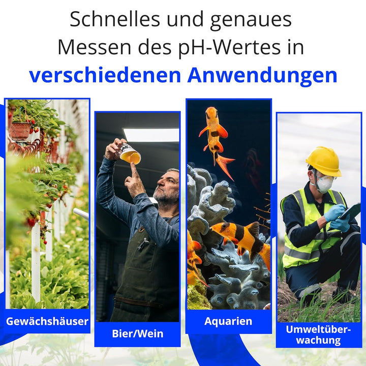 Bluelab pH Pen - Genau bis ±0,1 pH, langlebig, wasserdicht, schwimmfähig, schnell, stabil, Doppelson
