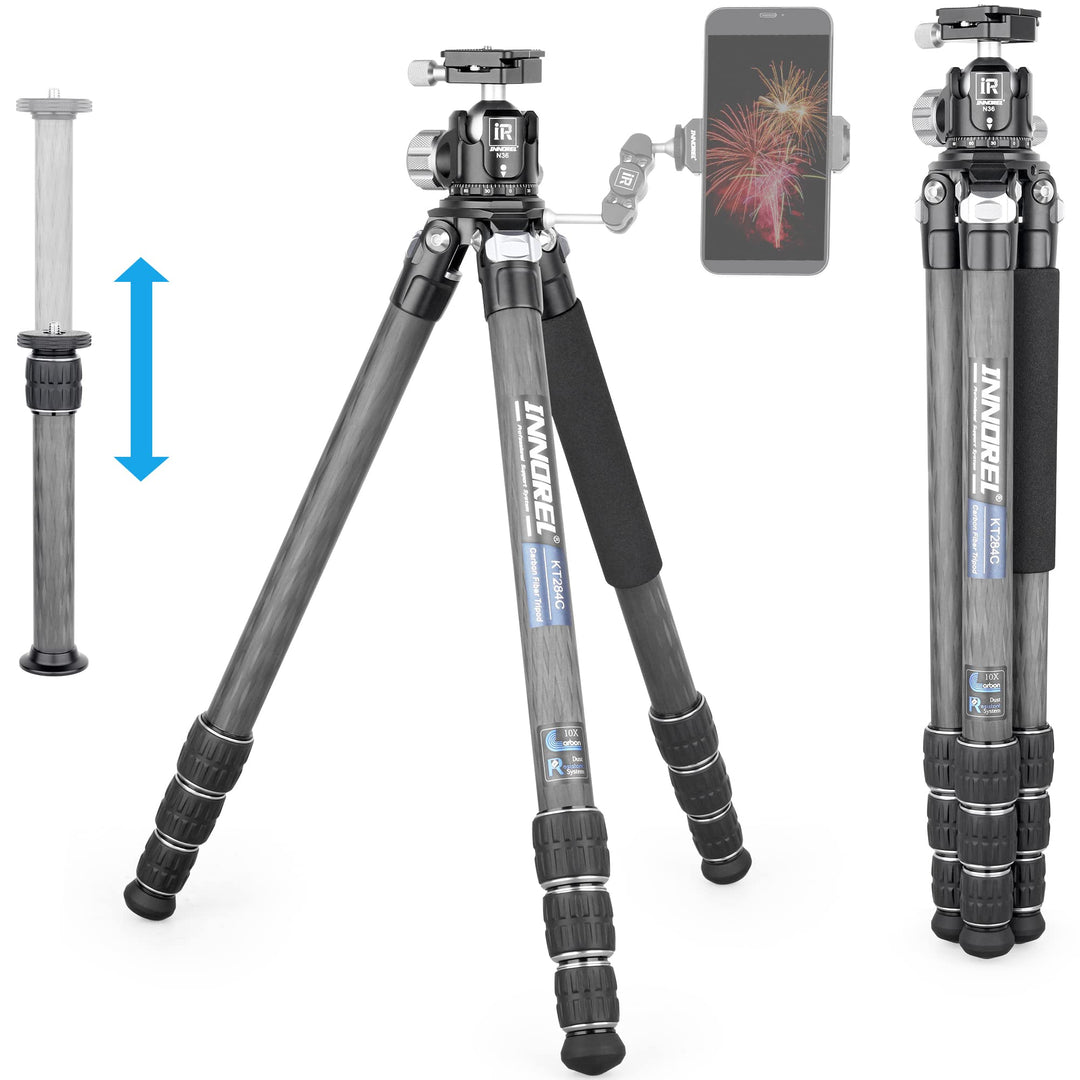 Karbonfaser-Stativ-INNOREL KT284C Super tragbares Reisestativ für DSLR-Kamera Robuster kompakter Stä