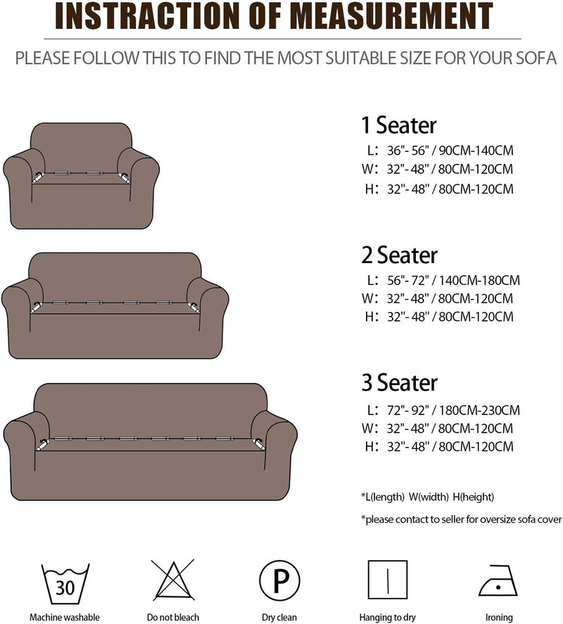 VanderHOME Sofa Bezug Sofabezüge Stretch Sofahusse Husse fur Sofa Couch Elastisch Sofaüberwurf Print