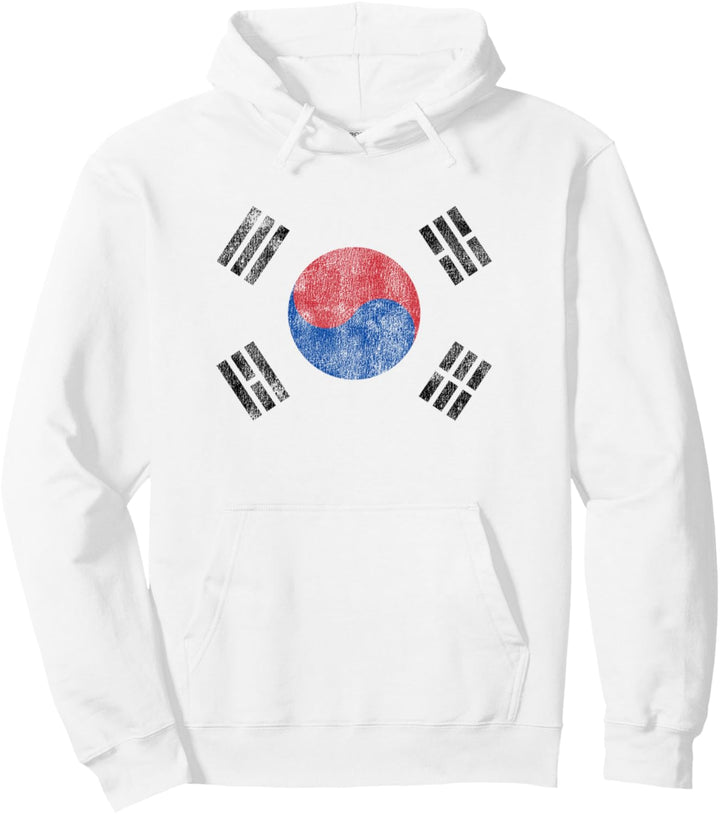 Vintage Südkoreanische Flagge Südkorea Retro Souvenir Geschenk Pullover Hoodie
