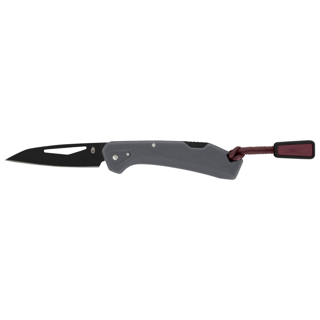Gerber Taschenmesser mit Zugband, LST Mini, 440A Wharncliffe-Edelstahlklinge, Griffschalen aus glasf