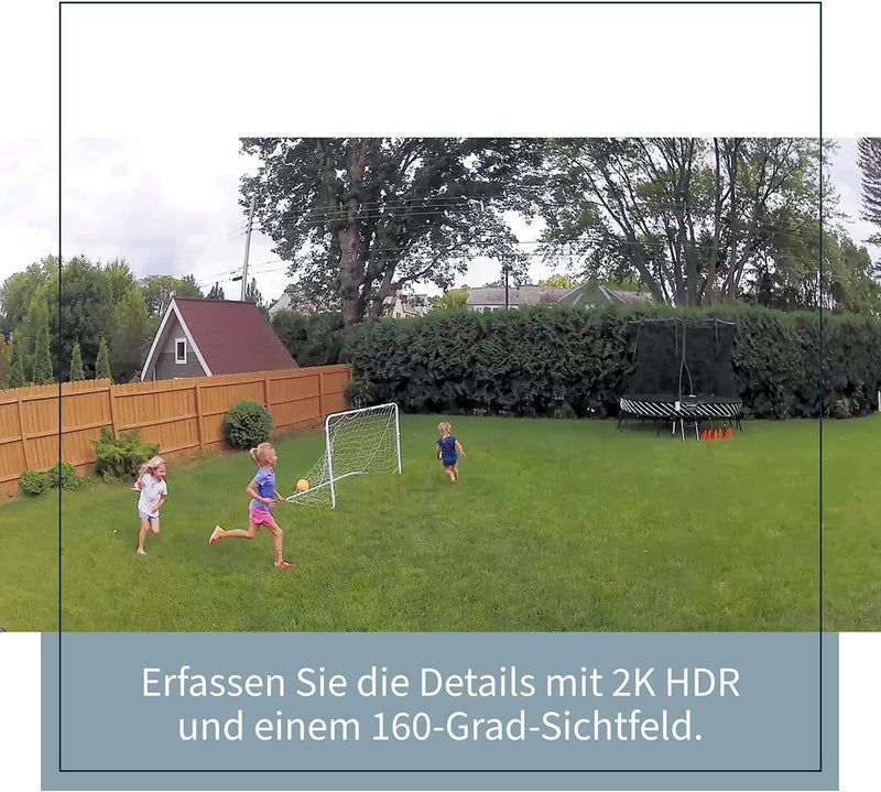 Arlo Pro 4 2K IP Überwachungskamera Aussen | Qualitätsprodukt | Kabellos | Mit Licht | Farb-Nachtsic