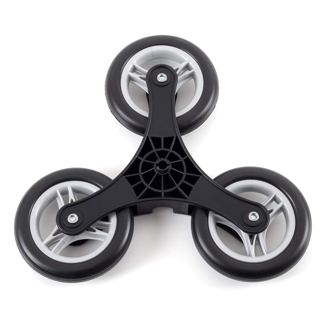 Andersen Ersatzrad für Treppensteiger Einkaufstrolley, 3 x Ø 130 mm, Dreikranzrad für Royal, Royal X