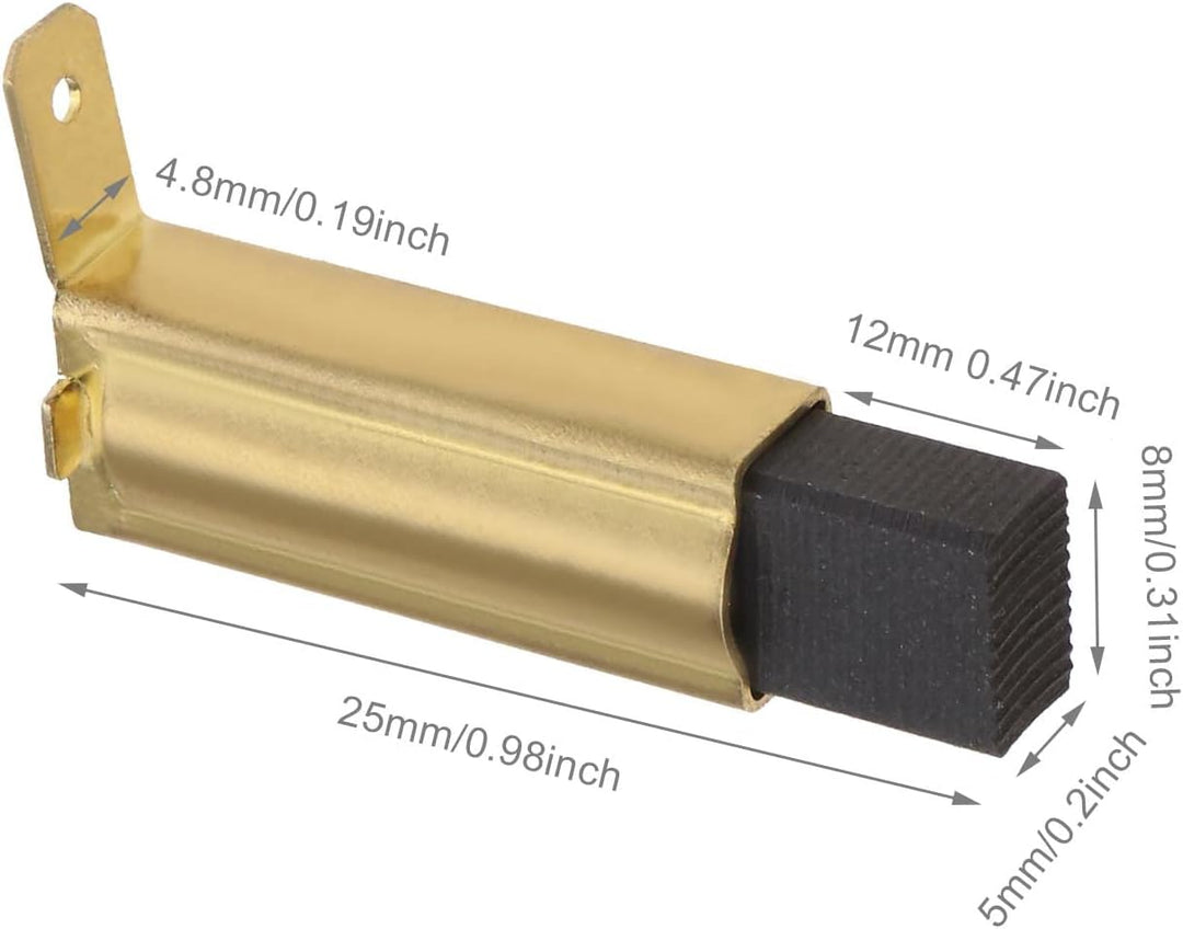 ECSiNG Kohlebürsten, Ersatzteil, für Rührwerk 5 x 8 x 19 mm, kompatibel mit Collomix Collomatic CX 1