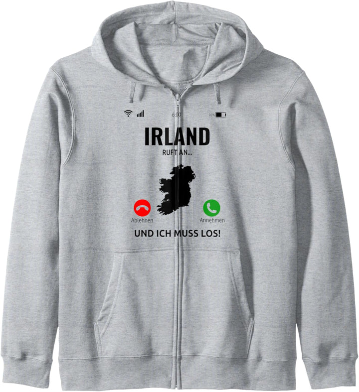 Irland Ruft An Design Ireland Urlaub Irland Kapuzenjacke