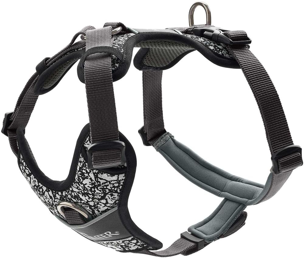 Hunter - Harness Divo Reflect M, black/grey - (68961) schwarz/grau M, schwarz/grau M