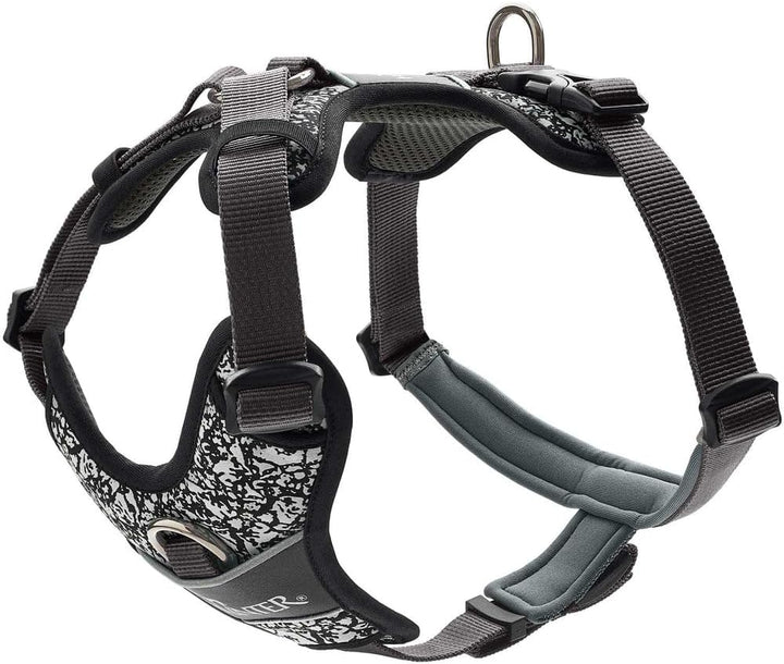 Hunter - Harness Divo Reflect M, black/grey - (68961) schwarz/grau M, schwarz/grau M