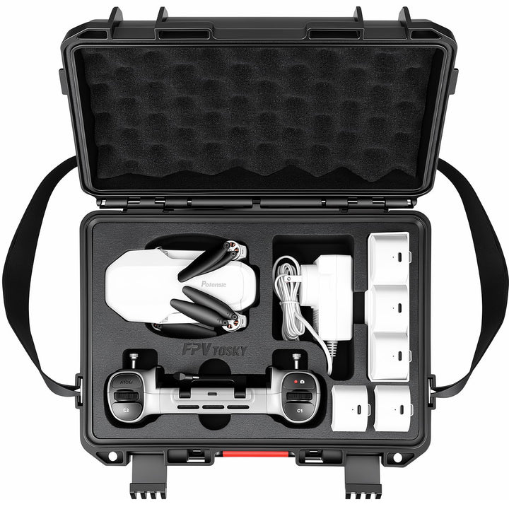FPVtosky Hartschalenkoffer für Potensic Atom 2 / Atom Drohne, Aufbewahrungstasche für Atom/Atom 2/SE