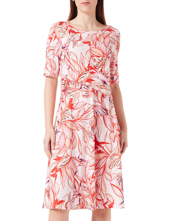 Gerry Weber Damen Kleid, Lila/Pink/Rot/Orange Druck