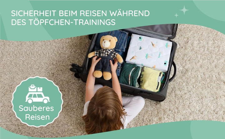 Lynmark® wasserdichte Matratzenauflage zum Befestigen, Matratzenschoner Wasserdicht | Safari Design