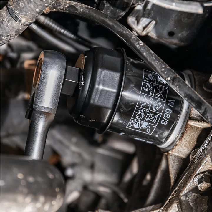 HAZET Öl-Filter-Schlüssel 2169-7 | passendes Werkzeug für verschiedene Ölfilter mit einem Durchmesse