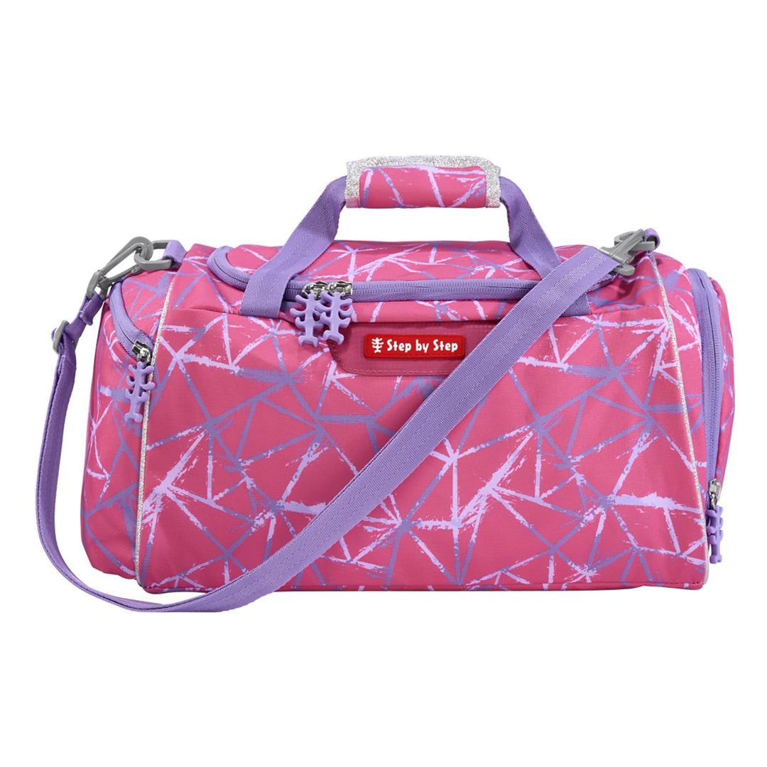Step by Step Sporttasche „Star Stella“, llila/rosa, mit Nasswäschefach, Abnehmbarer Tragegurt, Verst