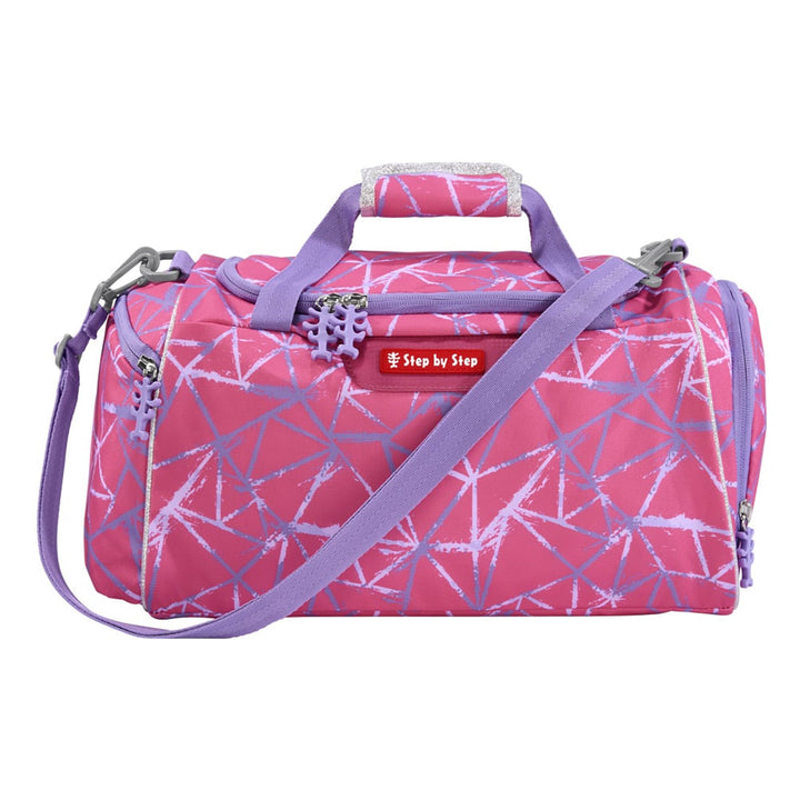 Step by Step Sporttasche „Star Stella“, llila/rosa, mit Nasswäschefach, Abnehmbarer Tragegurt, Verst