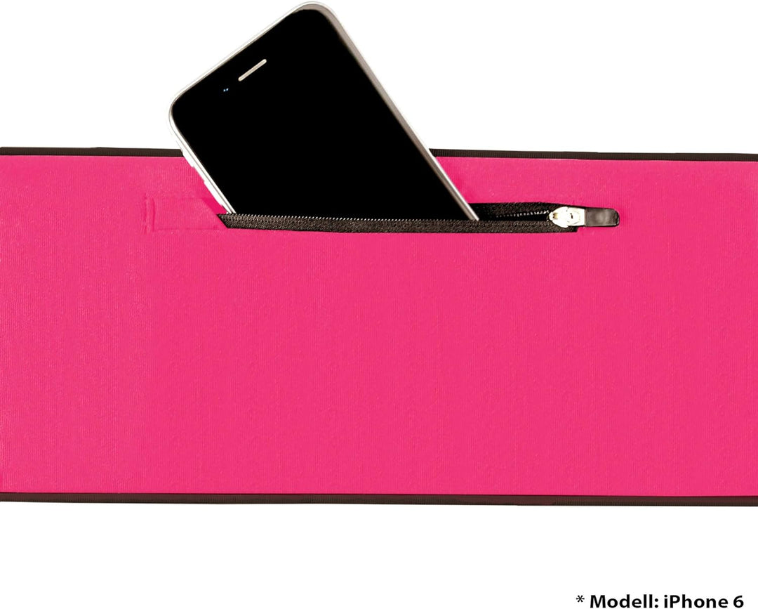 Formbelt® Plus Sport-Bauchtasche mit Reissverschluss, Laufgürtel für Handy Smartphone, elastische La