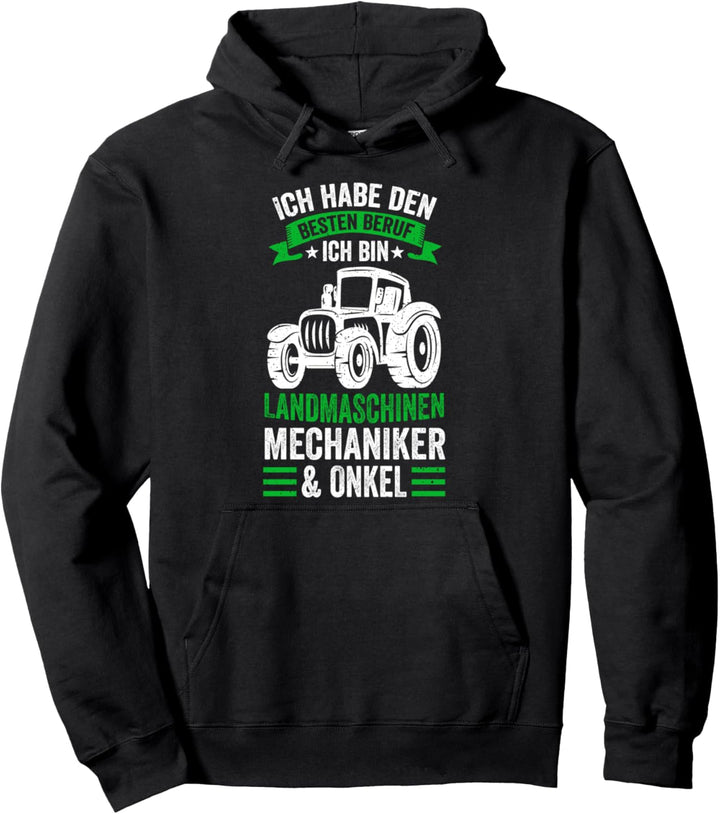 Traktor Onkel Landmaschinenmechaniker Pullover Hoodie