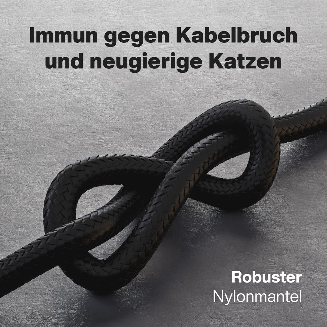 CABLETEX 2m USB 4 Gen3x2 Monitorkabel für Thunderbolt 3, USB C | 40GBit/s | 8K Video | 100W | 5A | 2