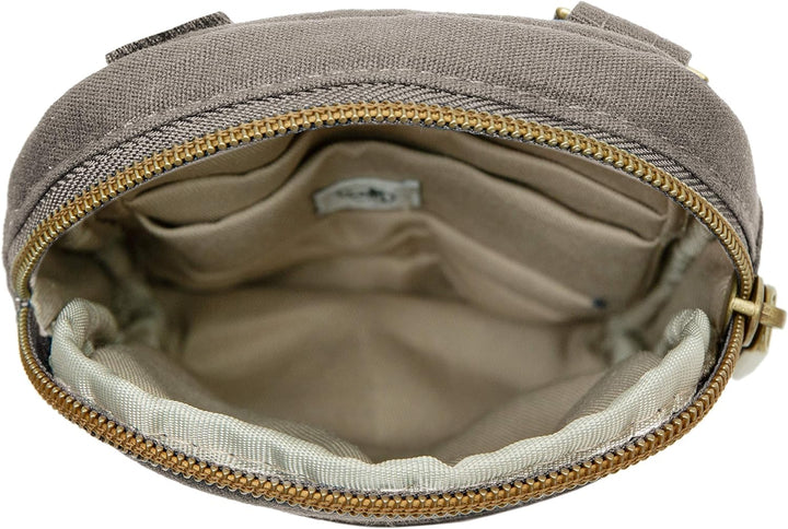 Travelon Unisex Anti-theft Courier Mini Crossbody Umhängetasche Einheitsgrösse Grau - Stone Gray, Ei