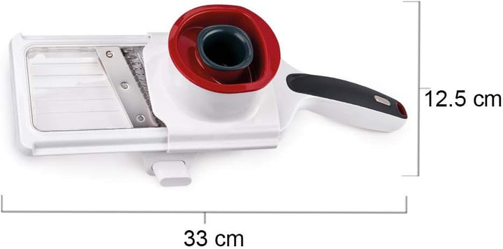 Zyliss E900040 Gemüsehobel mit 4 einstellbaren Schneidstufen und Juliennefunktion, Scharfe Edelstahl