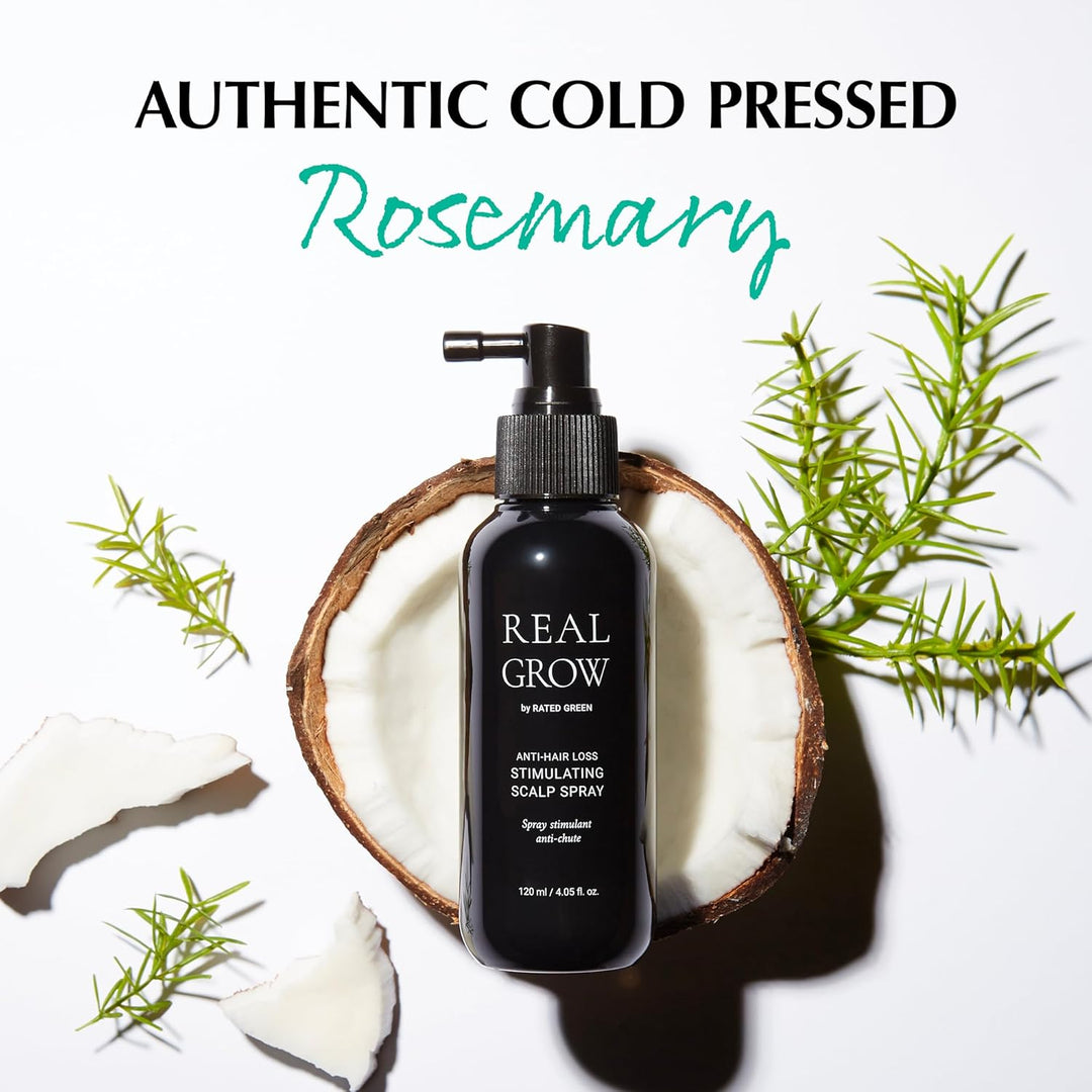 RATED GREEN REAL GROW Anti-Haarausfall-stimulierendes Kopfhautspray für Haarwachstum, koreanische Ha