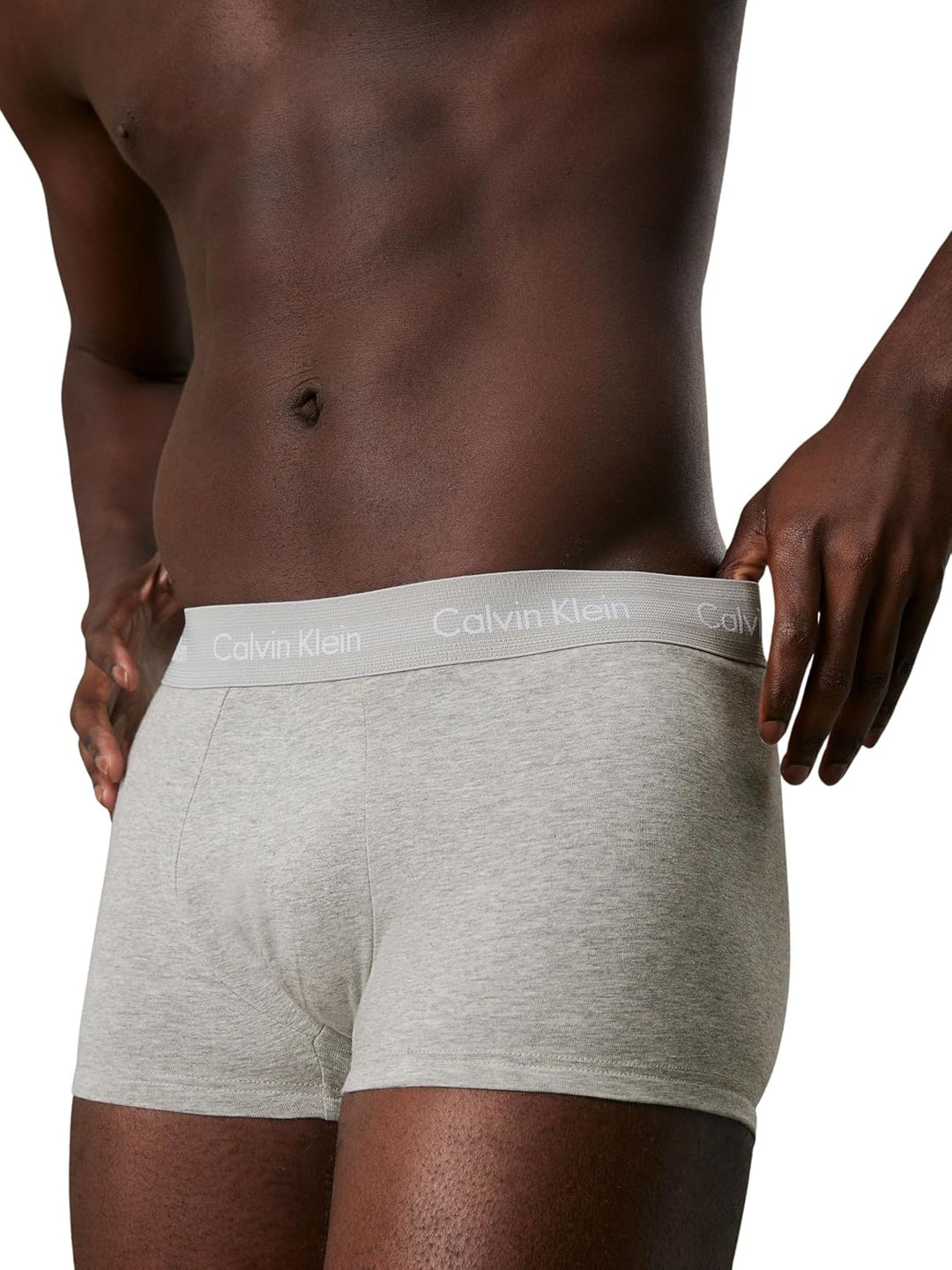 Calvin Klein Herren 3er Pack Boxershorts Low Rise Trunks Unterwäsche L Mehrfarbig (Black/Grey Heathe