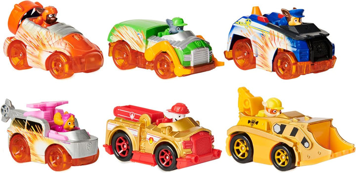PAW Patrol True Metal Geschenkset mit sechs Metall - Fahrzeugen - Spark Version Geschenkset - Spark